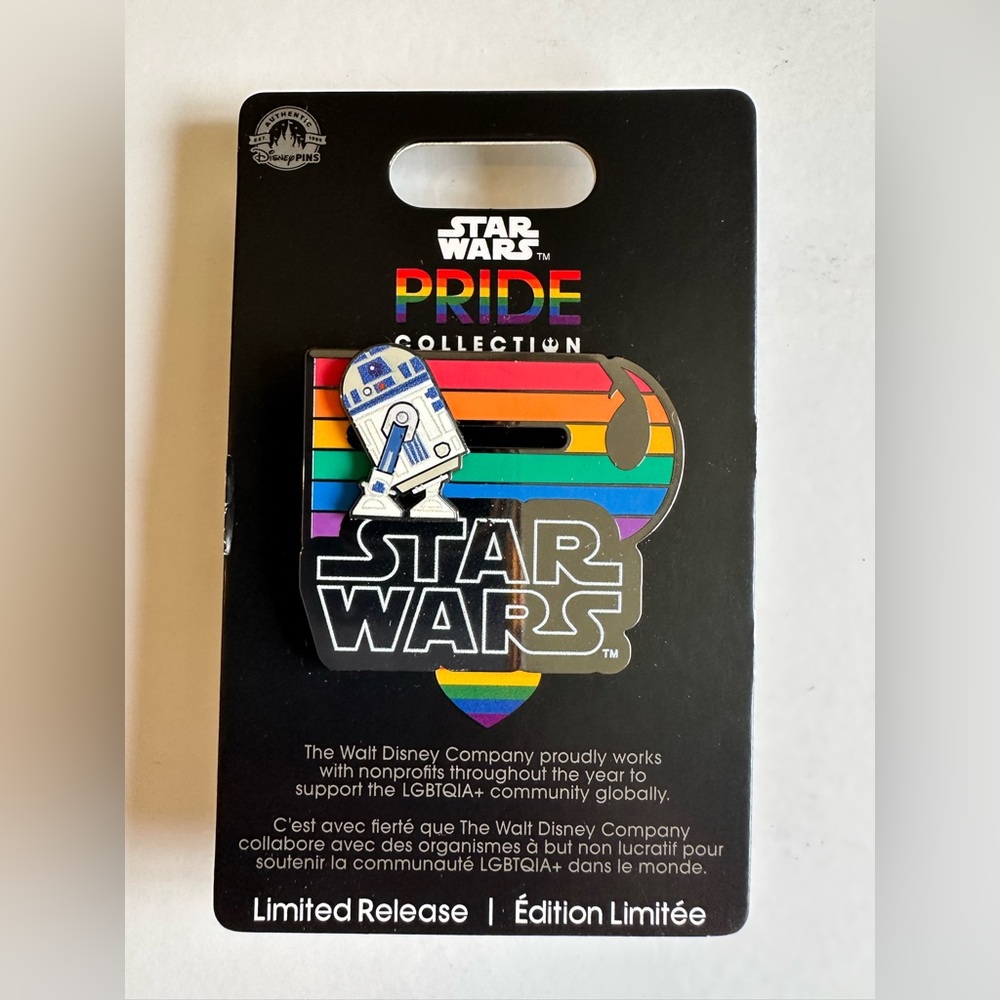 Disney's Star Wars Pride Collection Limited Edition 2024 R2-D2 Slider Pin NEW